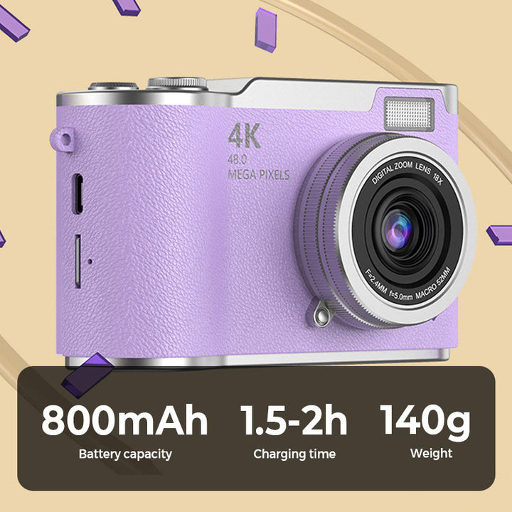 Kalsten | 4K HD Flip-Screen Digital Camera