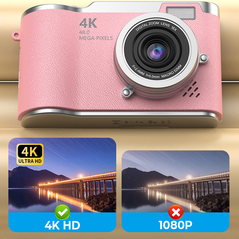 Kalsten | 4K HD Flip-Screen Digital Camera