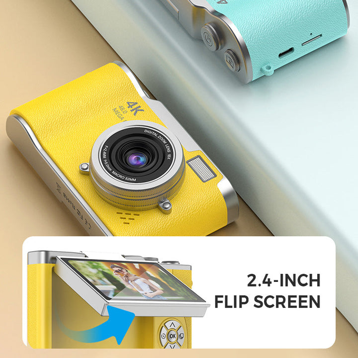 Kalsten | 4K HD Flip-Screen Digital Camera