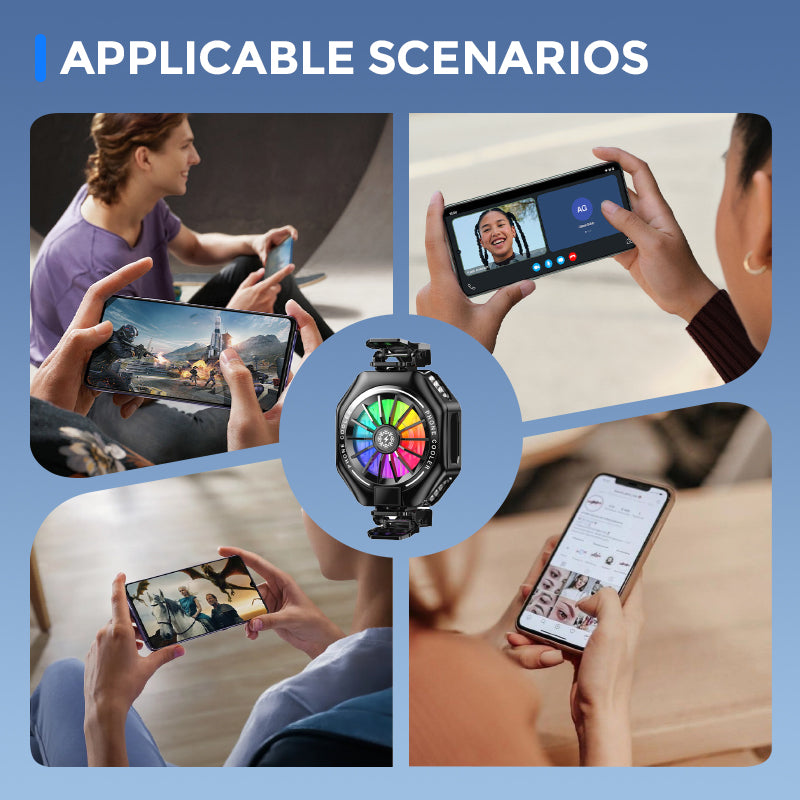 Magnetic Clip-on Phone Cooler with Semi-Conductor Cooling Chip | Kalsten