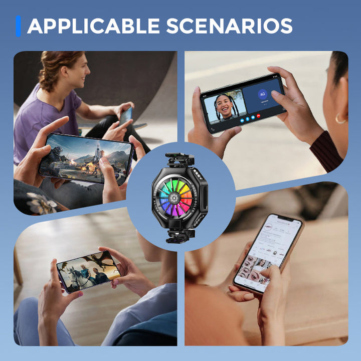 Magnetic Clip-on Phone Cooler with Semi-Conductor Cooling Chip | Kalsten