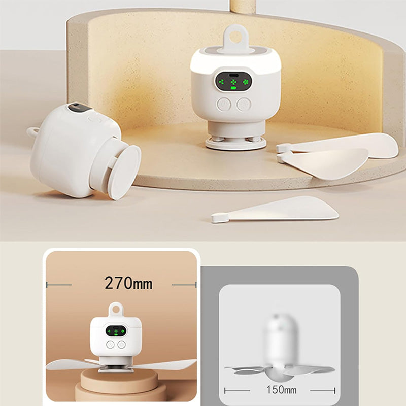 Rechargeable Ceiling Fan with LED Lights | Kalsten
