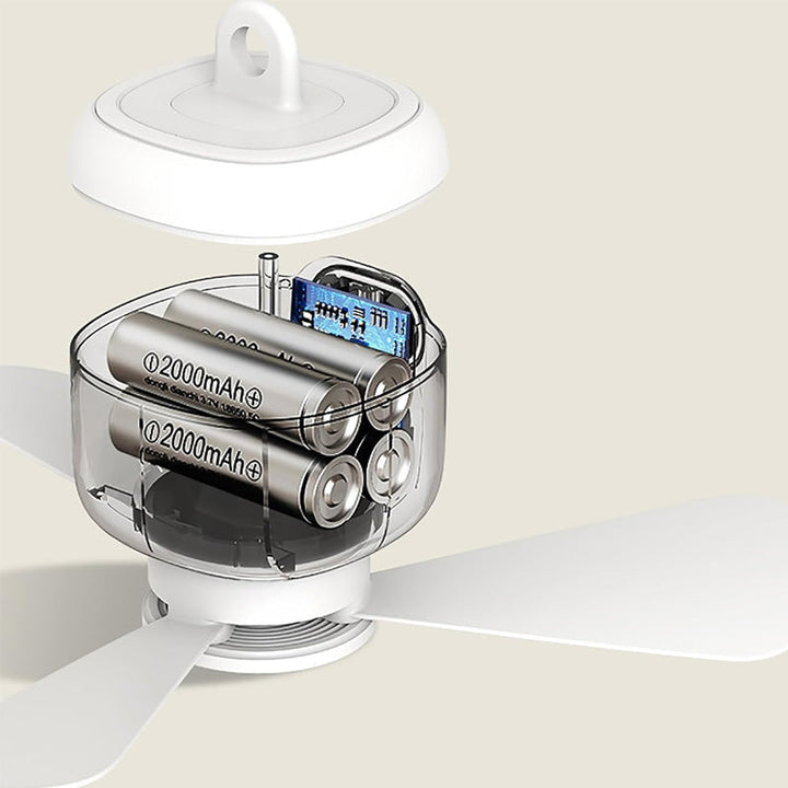 Rechargeable Ceiling Fan with LED Lights | Kalsten