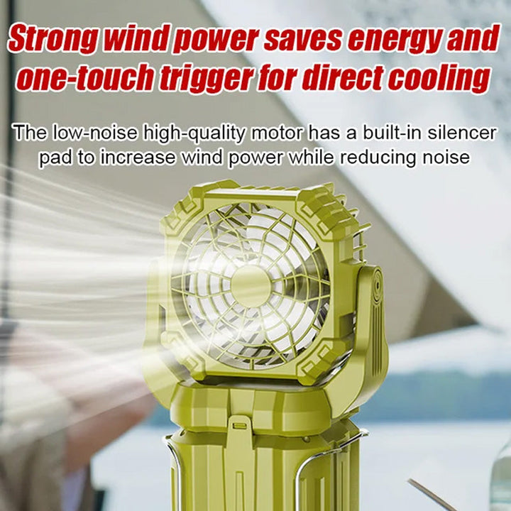 Solar LED Strong Light Outdoor Fan Lantern | Kalsten