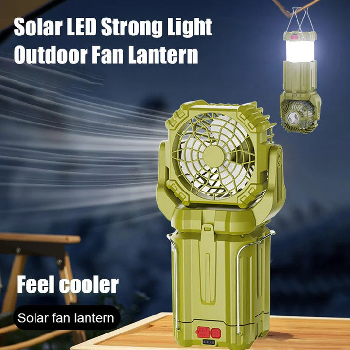 Solar LED Strong Light Outdoor Fan Lantern | Kalsten