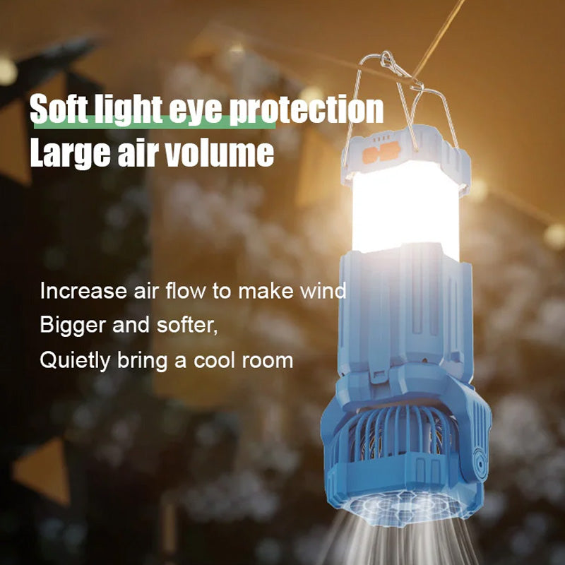 Solar LED Strong Light Outdoor Fan Lantern | Kalsten