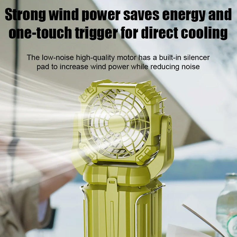 Solar LED Strong Light Outdoor Fan Lantern | Kalsten