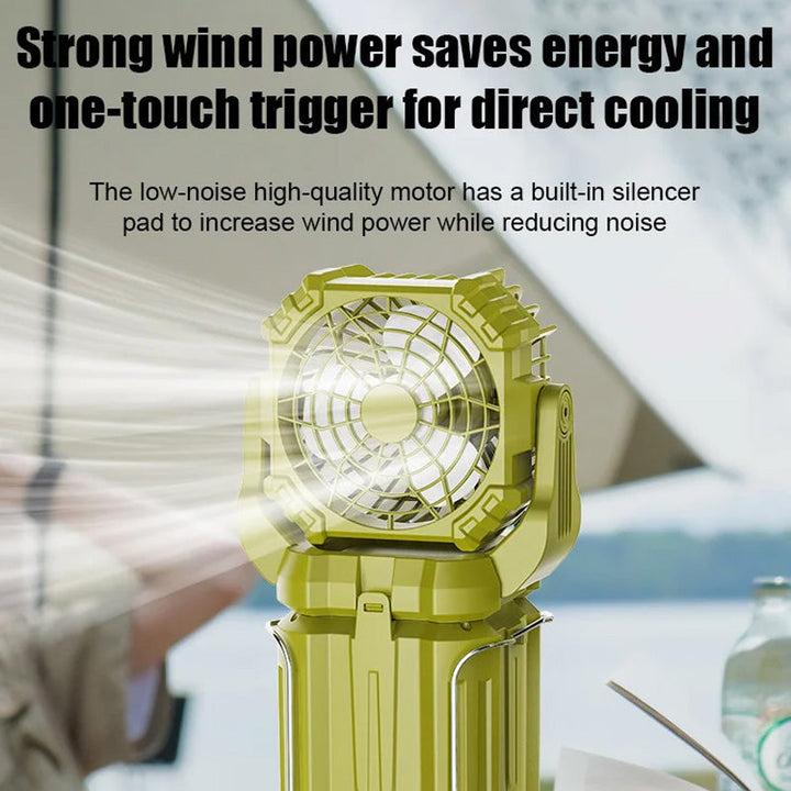 Solar LED Strong Light Outdoor Fan Lantern | Kalsten