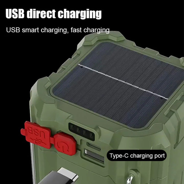 Solar LED Strong Light Outdoor Fan Lantern | Kalsten