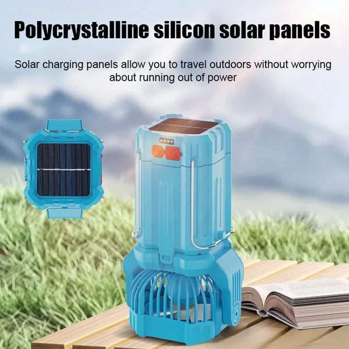 Solar LED Strong Light Outdoor Fan Lantern | Kalsten