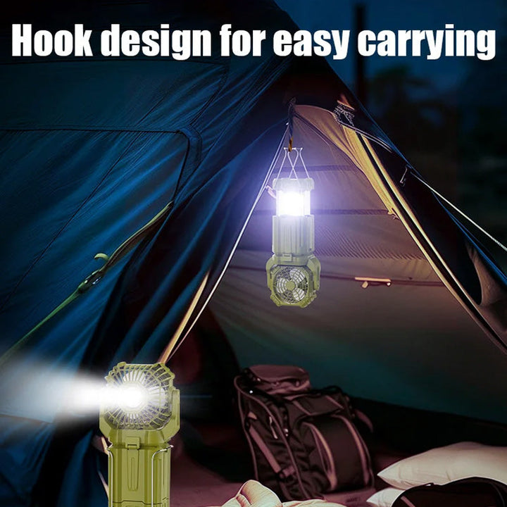 Solar LED Strong Light Outdoor Fan Lantern | Kalsten