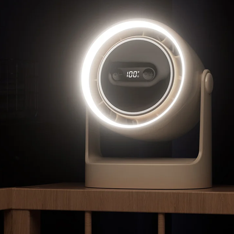 3-in-1 LED Light & Built-in Aromatherapy Diffuser Silent Mini Fan | Kalsten