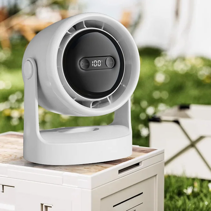 3-in-1 LED Light & Built-in Aromatherapy Diffuser Silent Mini Fan | Kalsten