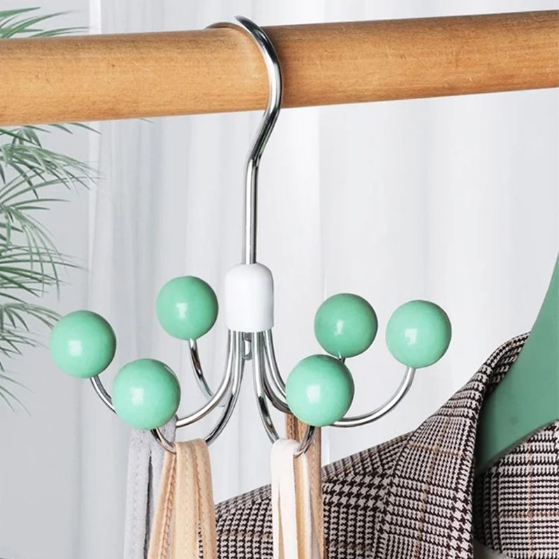 Kalsten | 360° rotatable multifunctional storage hanger with 6 hooks