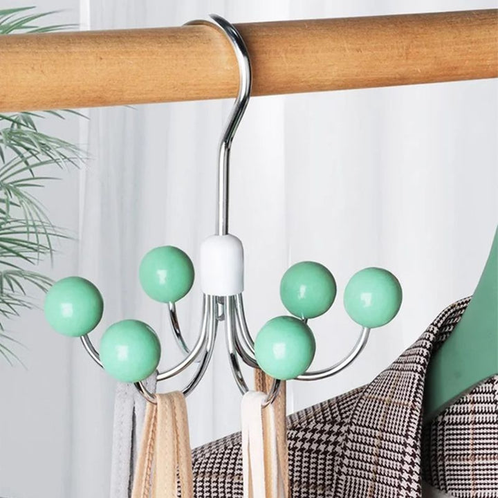 Kalsten | 360° rotatable multifunctional storage hanger with 6 hooks