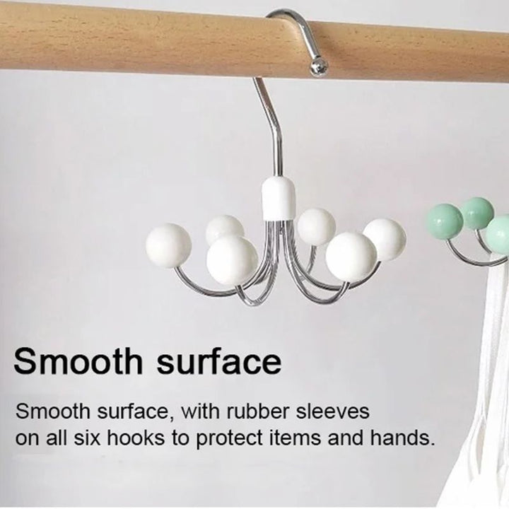 Kalsten | 360° rotatable multifunctional storage hanger with 6 hooks