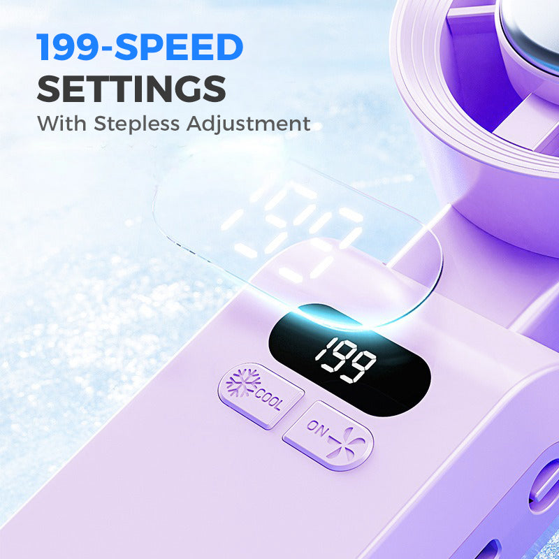 Personal Misting Fan for Outdoor Sports, Travel & Gym | Rechargeable, 3 Speeds, Instant Cooling Relief | Kalsten