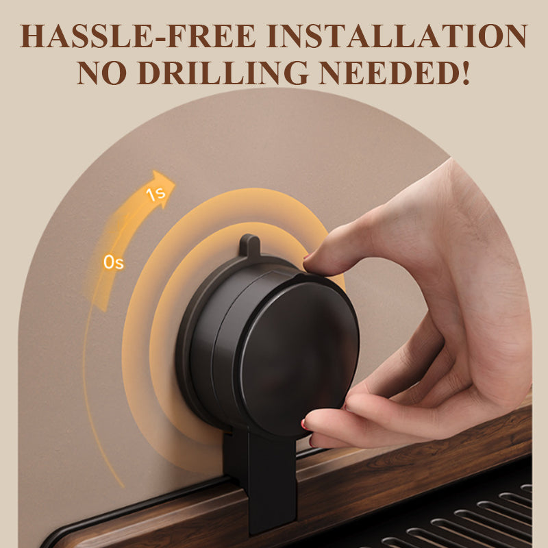 Kalsten | Shelf with suction cups in walnut