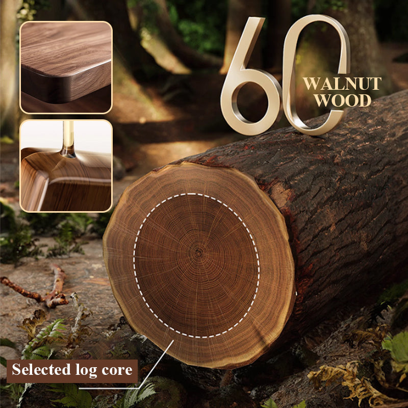 Kalsten | Shelf with suction cups in walnut