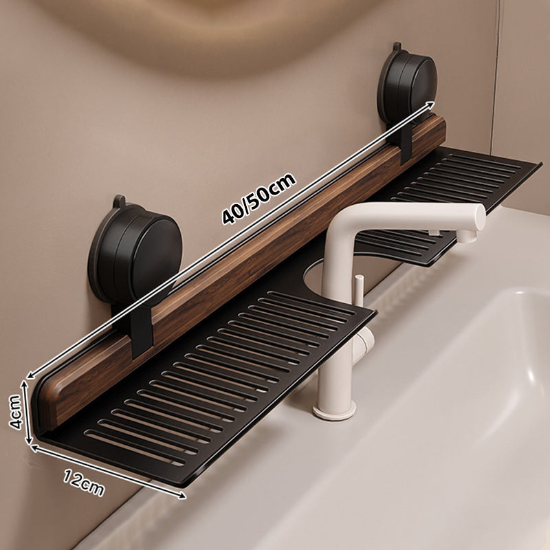 Kalsten | Shelf with suction cups in walnut