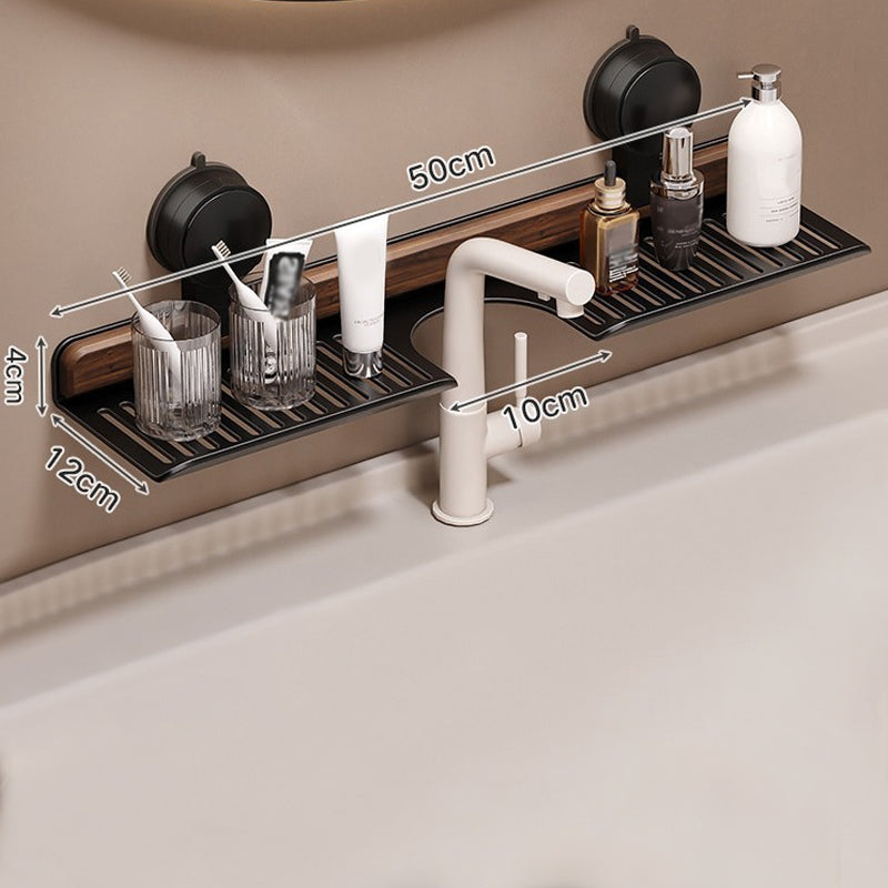 Kalsten | Shelf with suction cups in walnut