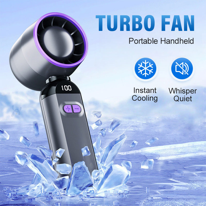 Portable Handheld Turbo Fan – Super Powerful Breeze, Ultra-Light & Perfect for Travel  | Kalsten