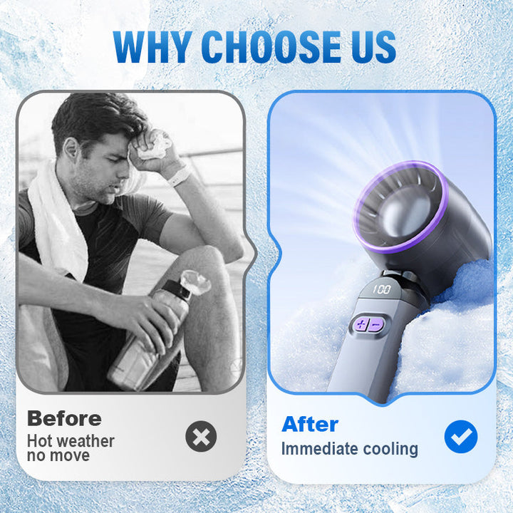 Portable Handheld Turbo Fan – Super Powerful Breeze, Ultra-Light & Perfect for Travel  | Kalsten