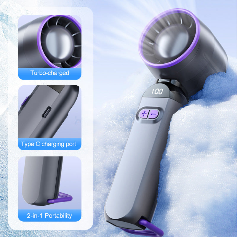 Portable Handheld Turbo Fan – Super Powerful Breeze, Ultra-Light & Perfect for Travel  | Kalsten