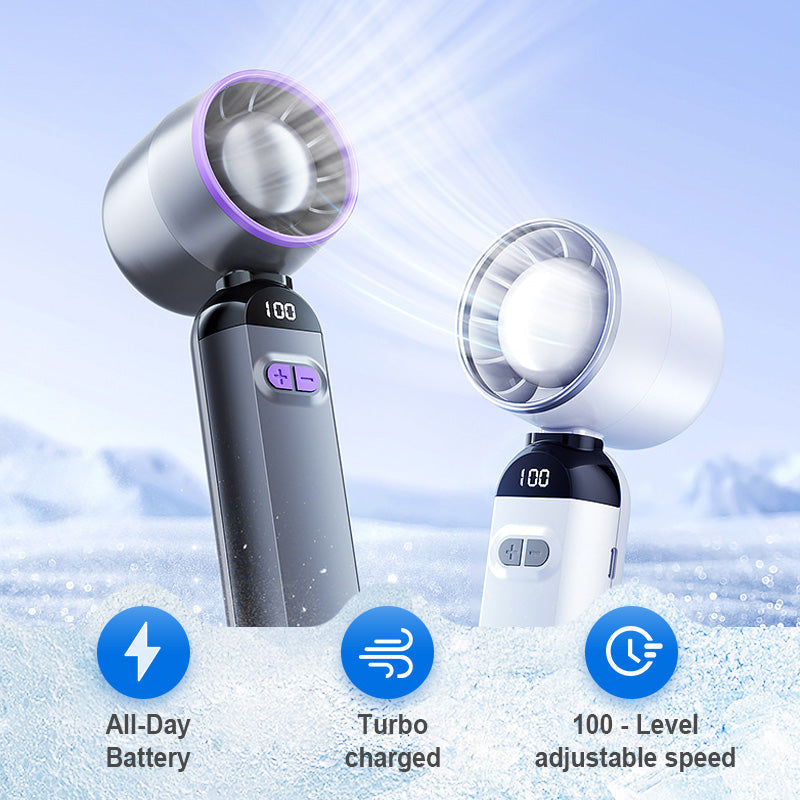 Portable Handheld Turbo Fan – Super Powerful Breeze, Ultra-Light & Perfect for Travel  | Kalsten
