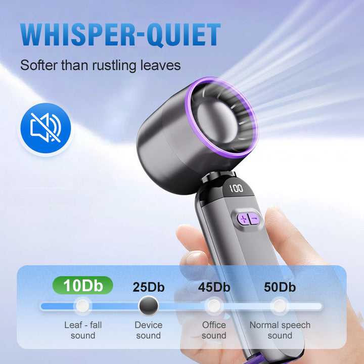 Portable Handheld Turbo Fan – Super Powerful Breeze, Ultra-Light & Perfect for Travel  | Kalsten