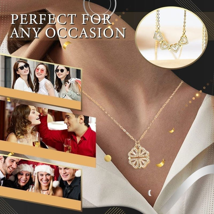 Kalsten | Heart-shaped necklace with four leaves