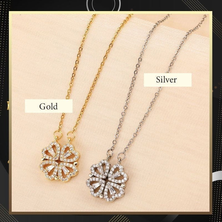 Kalsten | Heart-shaped necklace with four leaves