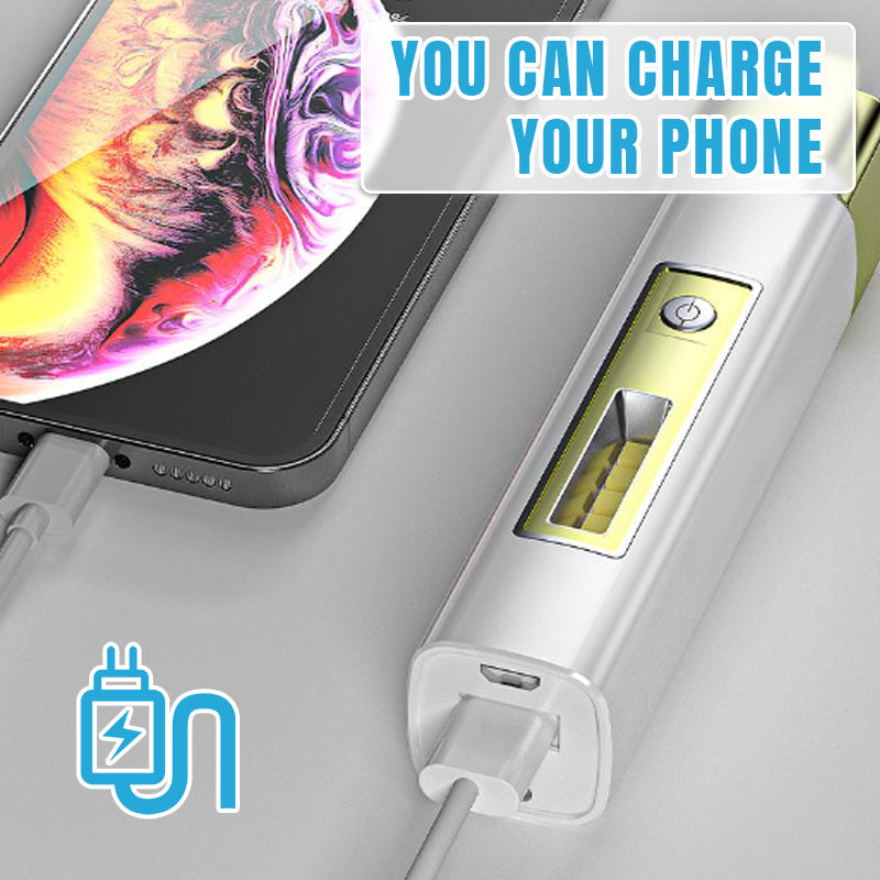 Mini 2-in-1 Flashlight with Power Bank