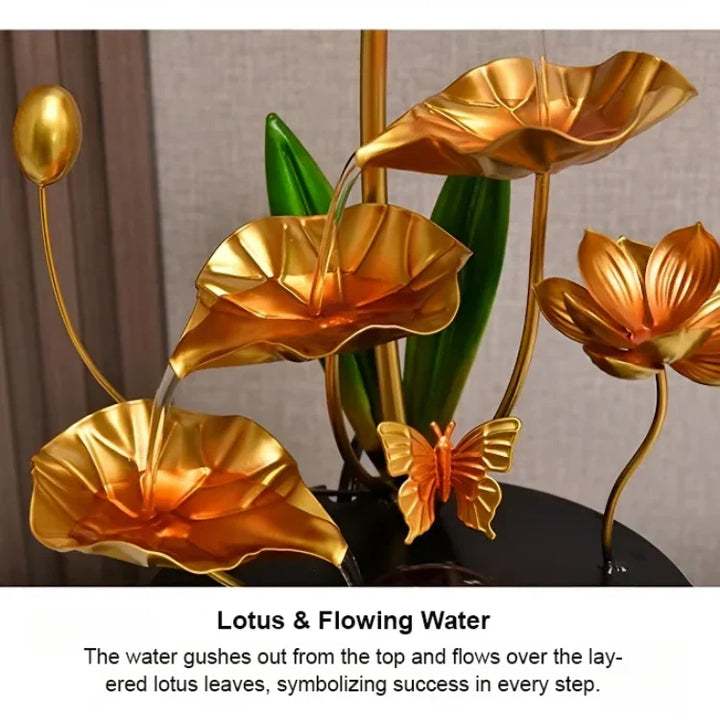 Kalsten | Luxurious creative lotus fish bowl decoration