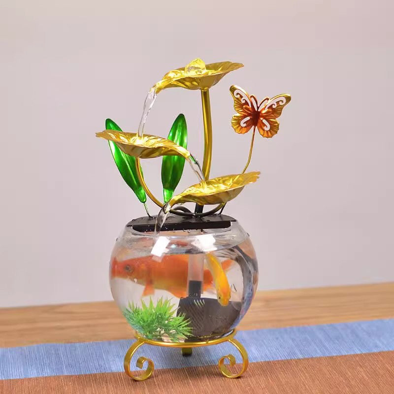 Kalsten | Luxurious creative lotus fish bowl decoration