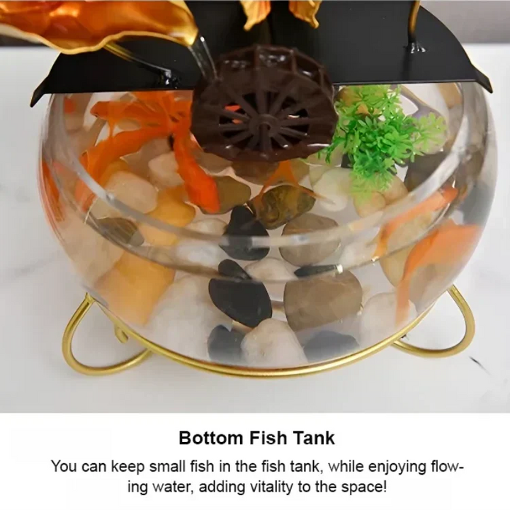 Kalsten | Luxurious creative lotus fish bowl decoration