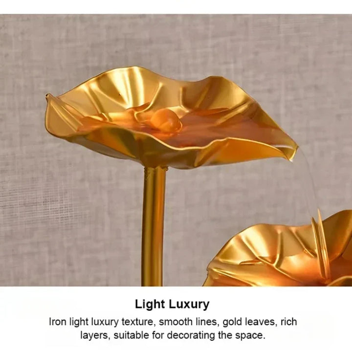 Kalsten | Luxurious creative lotus fish bowl decoration
