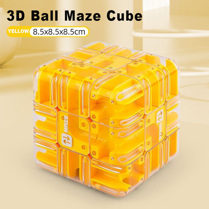 3D labyrinth cube with metal ball | Kalsten