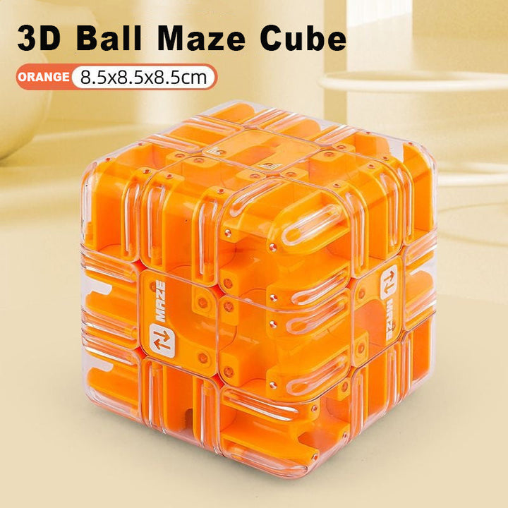 3D labyrinth cube with metal ball | Kalsten