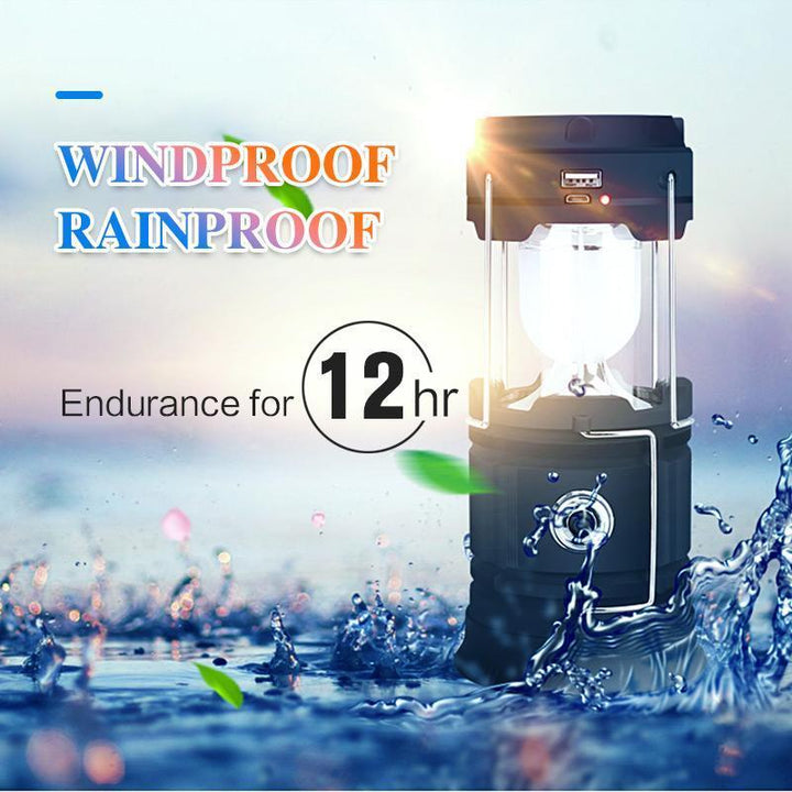 3-in-1 LED camping lantern with flickering flame | Kalsten
