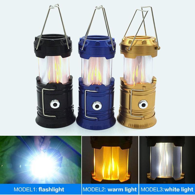 3-in-1 LED camping lantern with flickering flame | Kalsten