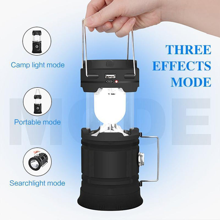 3-in-1 LED camping lantern with flickering flame | Kalsten