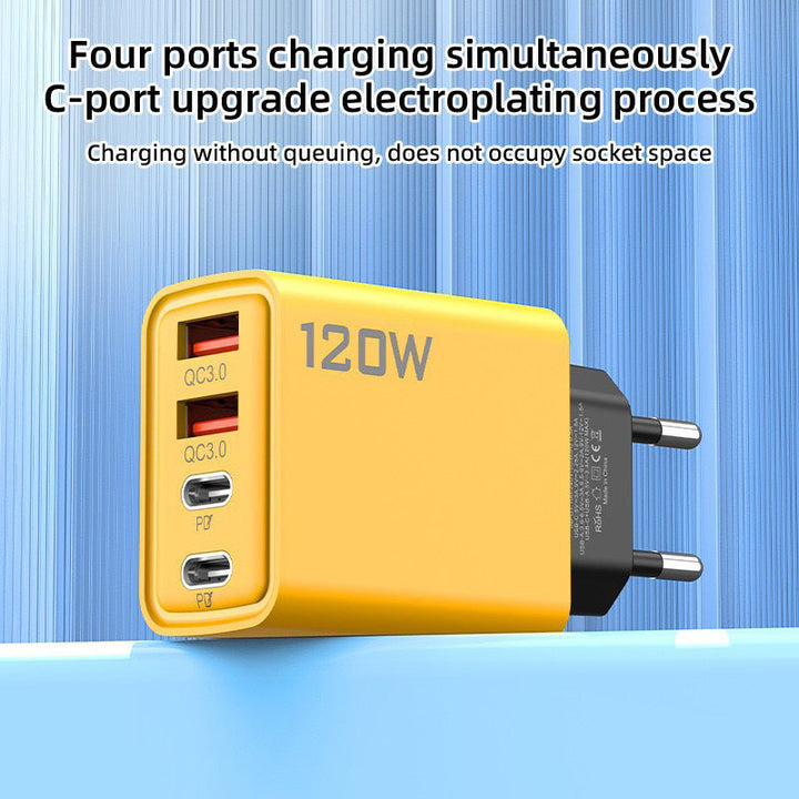 120W USB fast charger with 4 ports | Kalsten