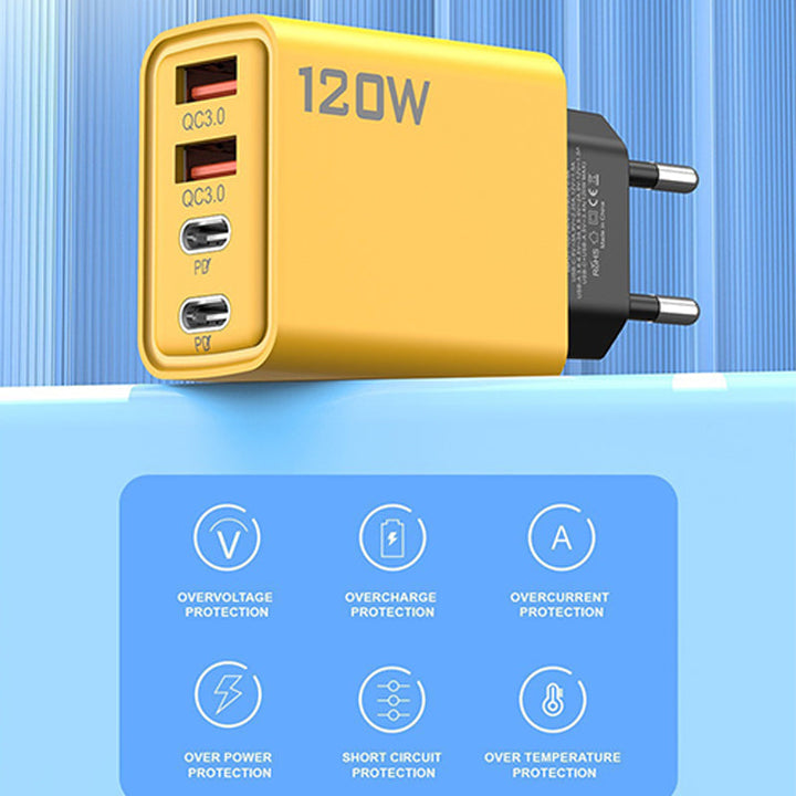 120W USB fast charger with 4 ports | Kalsten