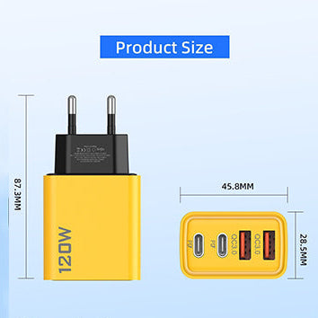 120W USB fast charger with 4 ports | Kalsten
