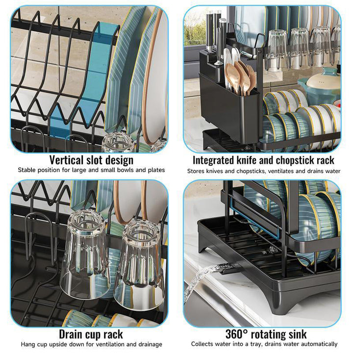 Premium 2-layer dish rack for the kitchen | Kalsten