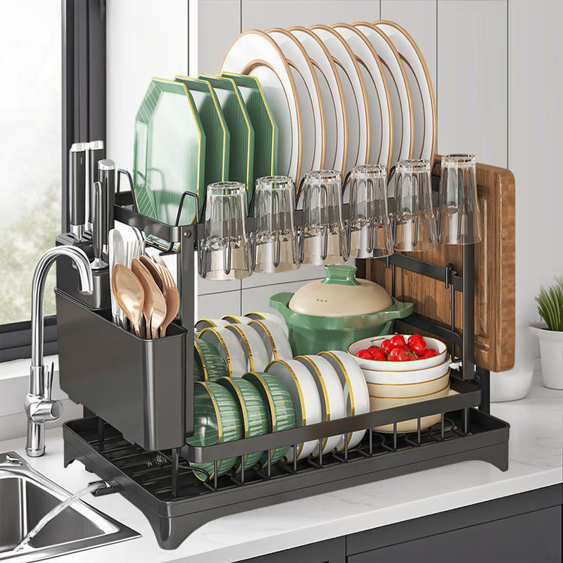 Premium 2-layer dish rack for the kitchen | Kalsten