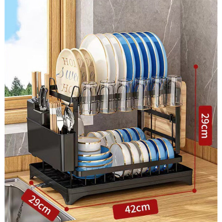Premium 2-layer dish rack for the kitchen | Kalsten