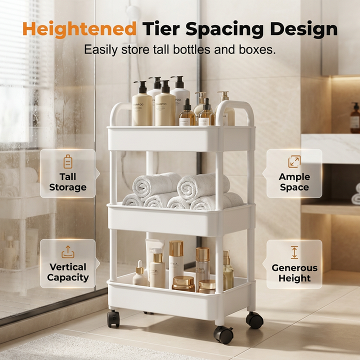 Mobile Kitchen Shelf Organizer with Wheels | Kalsten