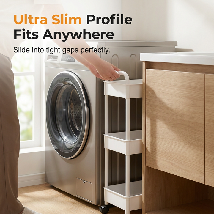 Mobile Kitchen Shelf Organizer with Wheels | Kalsten